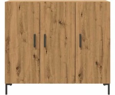 Šoninė spintelė, artisano ąžuolo, 90x34x80cm, apdirbta mediena