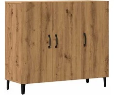 Šoninė spintelė, artisano ąžuolo, 90x34x80cm, apdirbta mediena