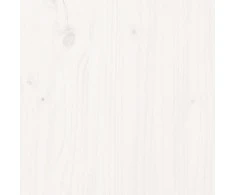 Šoninė spintelė, balta, 100x40x75cm, pušies medienos masyvas