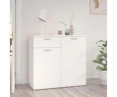 Šoninė spintelė, baltos spalvos, 80x36x75cm, MDP