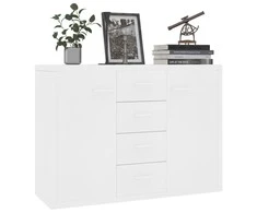 Šoninė spintelė, baltos spalvos, 88x30x65cm, apdirbta mediena