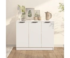 Šoninė spintelė, baltos spalvos, 90,5x30x70cm, apdirbta mediena