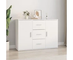 Šoninė spintelė, baltos spalvos, 91x29,5x65cm, apdirbta mediena