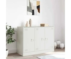 Šoninė spintelė, baltos spalvos, 99x39x73cm, plienas