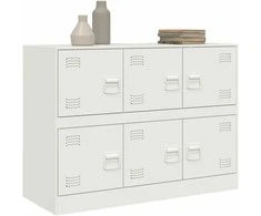 Šoninė spintelė, baltos spalvos, 99x39x73cm, plienas