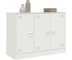 Šoninė spintelė, baltos spalvos, 99x39x73cm, plienas