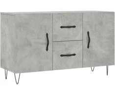 Šoninė spintelė, betono pilka, 100x36x60cm, apdirbta mediena