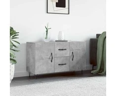 Šoninė spintelė, betono pilka, 100x36x60cm, apdirbta mediena