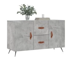 Šoninė spintelė, betono pilka, 100x36x60cm, apdirbta mediena