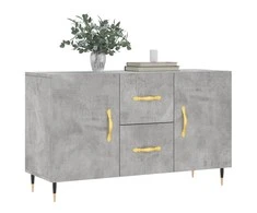 Šoninė spintelė, betono pilka, 100x36x60cm, apdirbta mediena