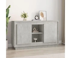 Šoninė spintelė, betono pilka, 102x35x60cm, apdirbta mediena