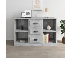 Šoninė spintelė, betono pilka, 104,5x35,5x67,5cm, mediena