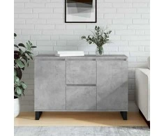 Šoninė spintelė, betono pilka, 104x35x70cm, apdirbta mediena