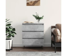 Šoninė spintelė, betono pilka, 60x35x70cm, apdirbta mediena