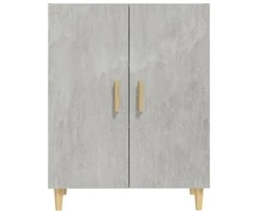 Šoninė spintelė, betono pilka, 70x34x90cm, apdirbta mediena