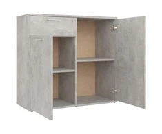 Šoninė spintelė, betono pilkos spalvos, 80x36x75cm, MDP