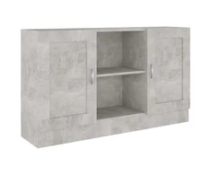 Šoninė spintelė, betono, 120x30,5x70cm, apdirbta mediena