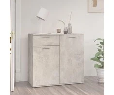 Šoninė spintelė, betono pilkos spalvos, 80x36x75cm, MDP