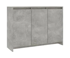Šoninė spintelė, betono pilka, 102x33x75cm, apdirbta mediena