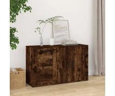 Šoninė spintelė, dūminio ąžuolo, 100x33x59,5cm, mediena