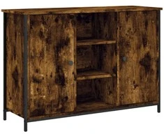 Šoninė spintelė, dūminio ąžuolo, 100x35x70cm, apdirbta mediena