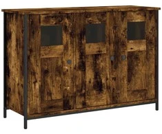 Šoninė spintelė, dūminio ąžuolo, 100x35x70cm, apdirbta mediena
