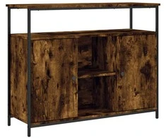 Šoninė spintelė, dūminio ąžuolo, 100x35x80cm, apdirbta mediena