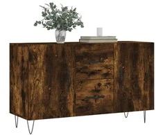 Šoninė spintelė, dūminio ąžuolo, 100x36x60cm, apdirbta mediena