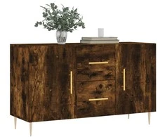 Šoninė spintelė, dūminio ąžuolo, 100x36x60cm, apdirbta mediena