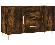 Šoninė spintelė, dūminio ąžuolo, 100x36x60cm, apdirbta mediena