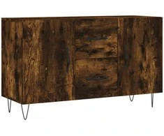Šoninė spintelė, dūminio ąžuolo, 100x36x60cm, apdirbta mediena