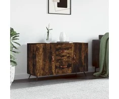 Šoninė spintelė, dūminio ąžuolo, 100x36x60cm, apdirbta mediena