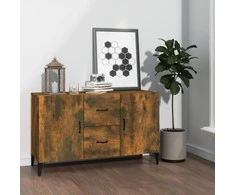 Šoninė spintelė, dūminio ąžuolo, 100x36x60cm, apdirbta mediena