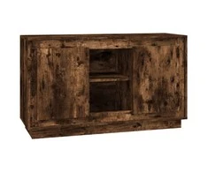 Šoninė spintelė, dūminio ąžuolo, 102x35x60cm, apdirbta mediena