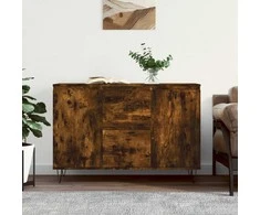 Šoninė spintelė, dūminio ąžuolo, 104x35x70cm, apdirbta mediena