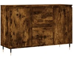 Šoninė spintelė, dūminio ąžuolo, 104x35x70cm, apdirbta mediena