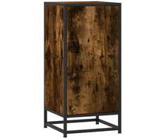 Šoninė spintelė, dūminio ąžuolo, 35,5x35x76cm, mediena/metalas