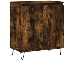 Šoninė spintelė, dūminio ąžuolo, 60x35x70cm, apdirbta mediena
