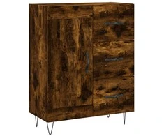 Šoninė spintelė, dūminio ąžuolo, 69,5x34x90cm, apdirbta mediena