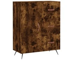Šoninė spintelė, dūminio ąžuolo, 69,5x34x90cm, apdirbta mediena