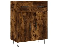 Šoninė spintelė, dūminio ąžuolo, 69,5x34x90cm, apdirbta mediena