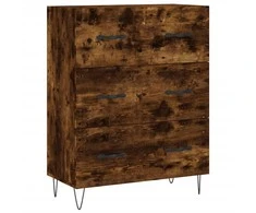 Šoninė spintelė, dūminio ąžuolo, 69,5x34x90cm, apdirbta mediena