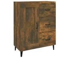 Šoninė spintelė, dūminio ąžuolo, 69,5x34x90cm, apdirbta mediena