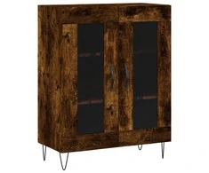 Šoninė spintelė, dūminio ąžuolo, 69,5x34x90cm, apdirbta mediena