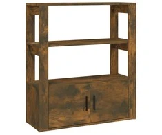 Šoninė spintelė, dūminio ąžuolo, 80x30x90cm, apdirbta mediena