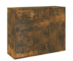 Šoninė spintelė, dūminio ąžuolo, 88x30x70cm, apdirbta mediena