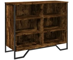 Šoninė spintelė, dūminio ąžuolo, 91x35,5x74,5cm, mediena