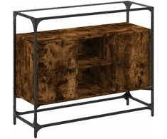 Šoninė spintelė, dūminio ąžuolo, 98x35x81cm, mediena