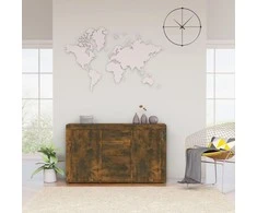 Šoninė spintelė, dūminio ąžuolo spalvos, 120x36x69cm, mediena