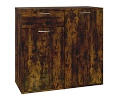 Šoninė spintelė, dūminio ąžuolo spalvos, 80x36x75cm, mediena